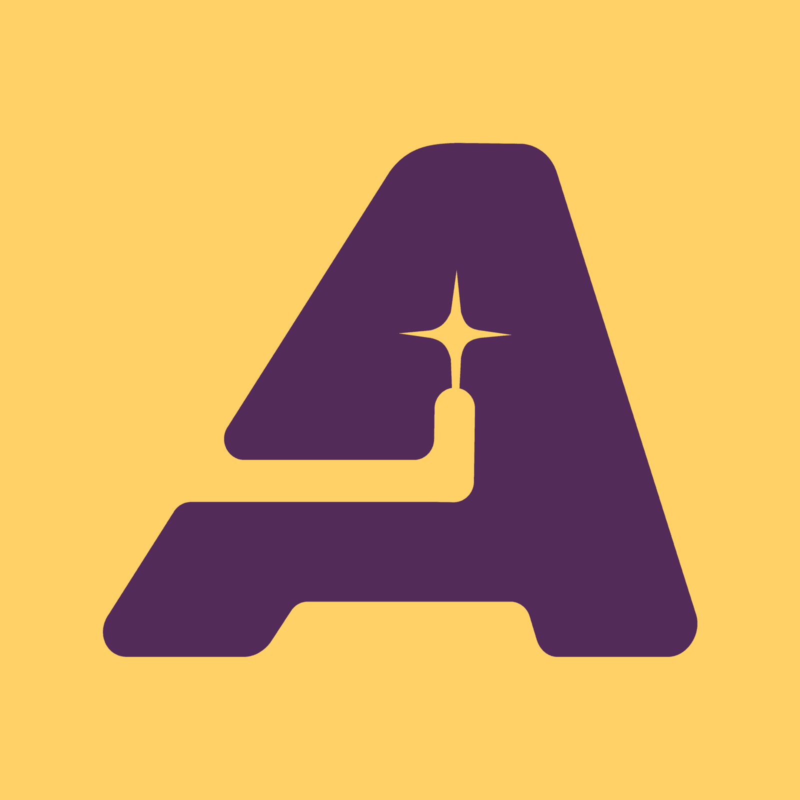 AUDU Consulting A-mark in purple on gold